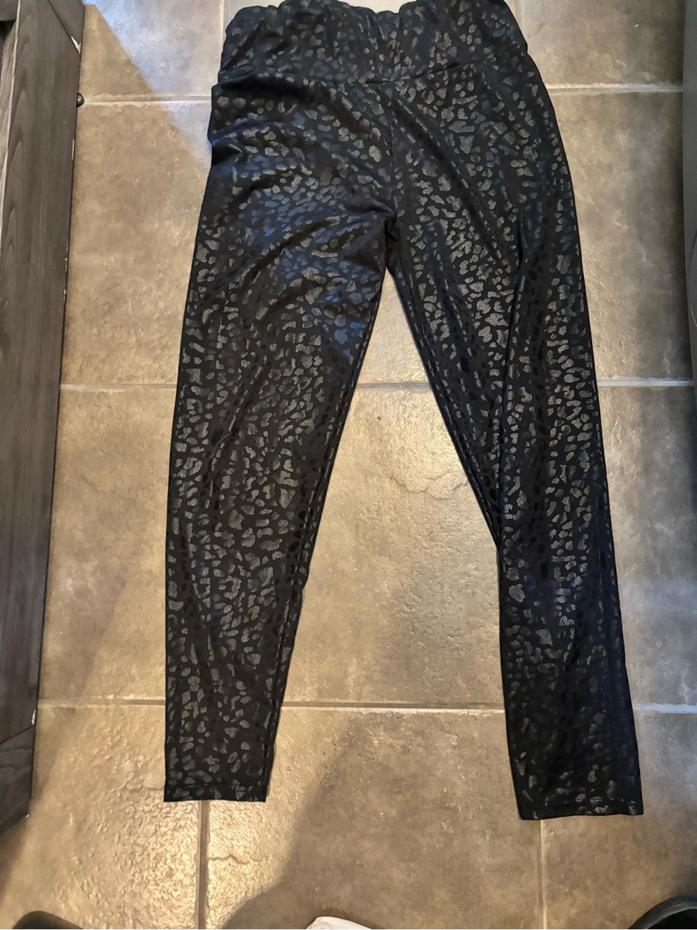 Black Animal-Print Women’s Leggings